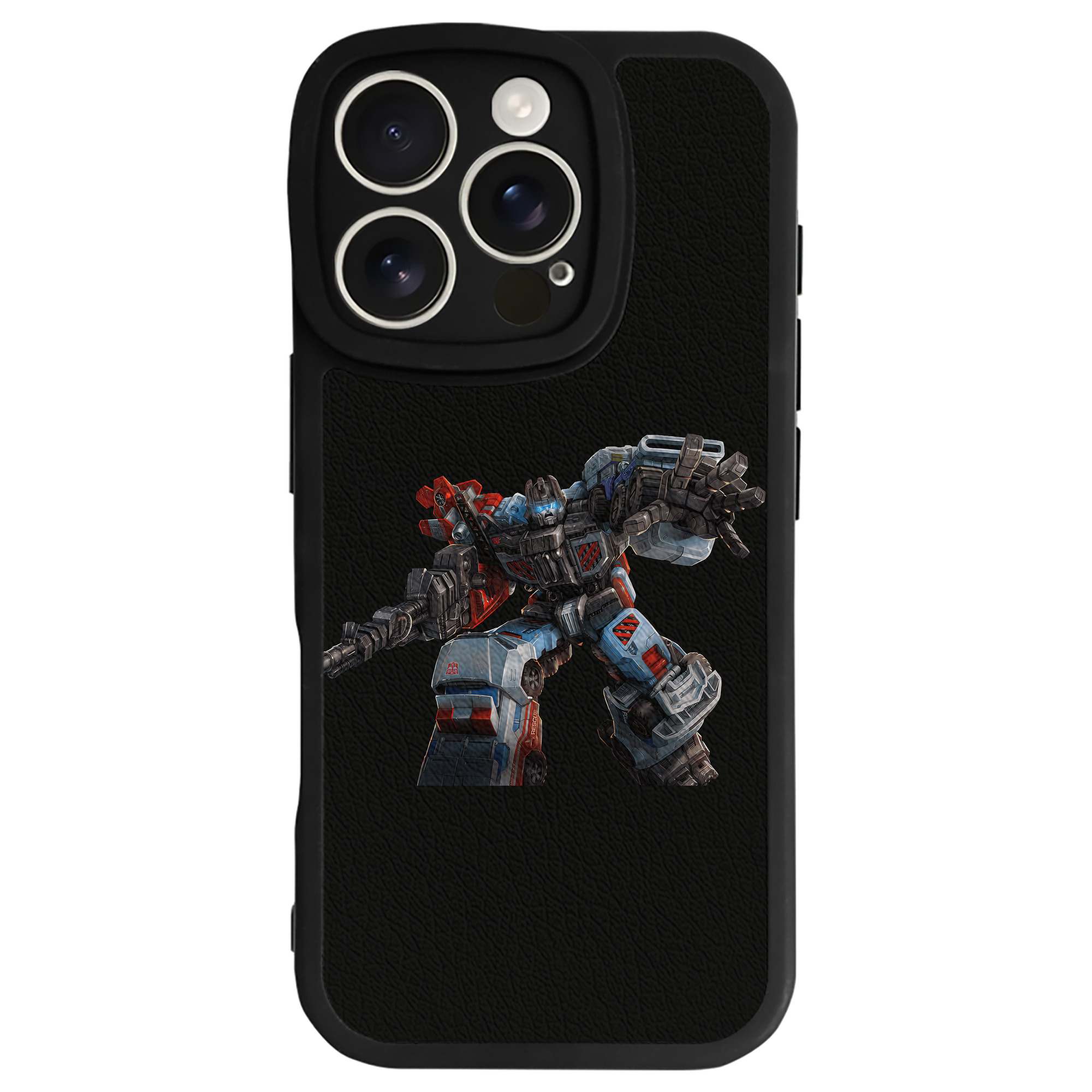 （画像用） Transformers トランスフォーマー 【iPhone 16シリーズ対応】シリコンスマホケース（レザー調） 材質：シリコン